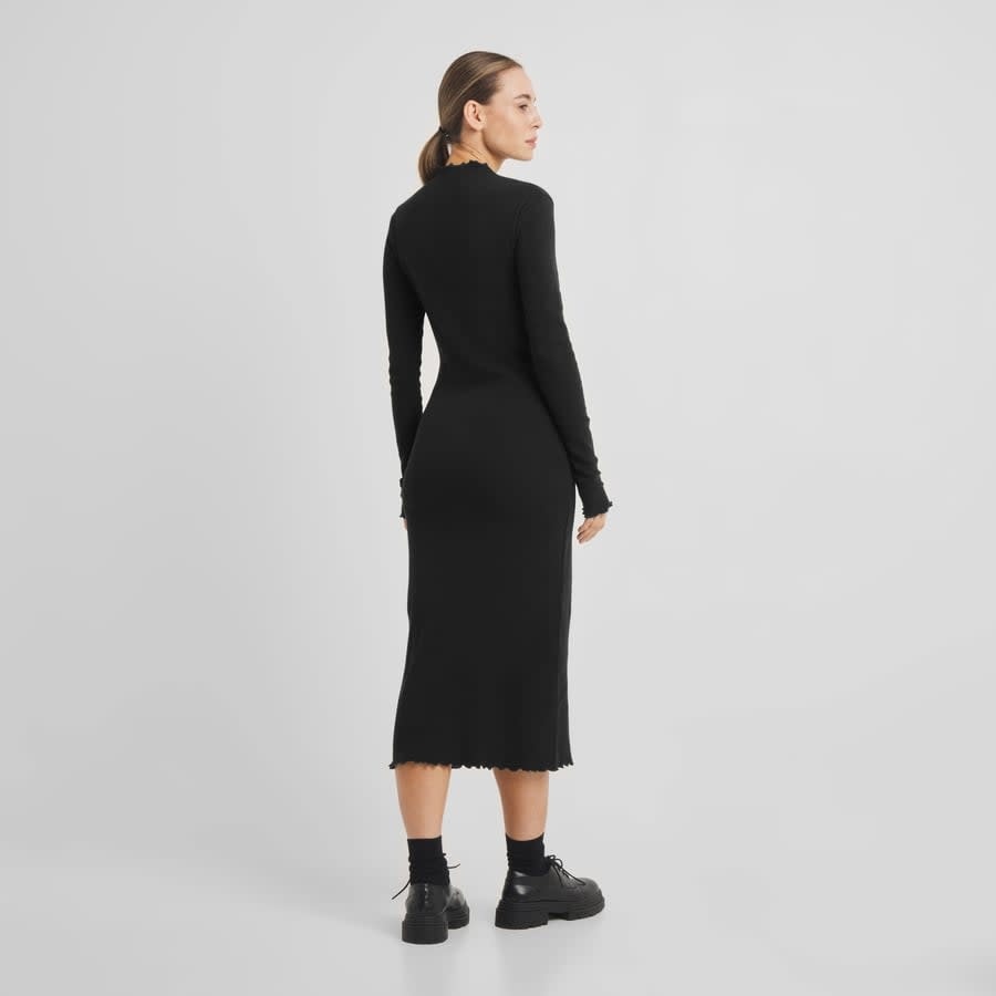 Dedicated Dedicated, Rib Dress Lofta, black, L