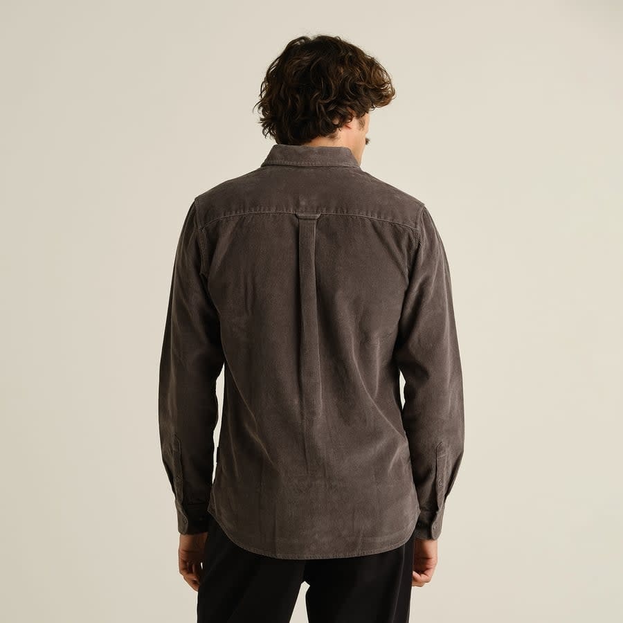 Dedicated Dedicated, Varberg Corduroy Shirt, rock grey, L