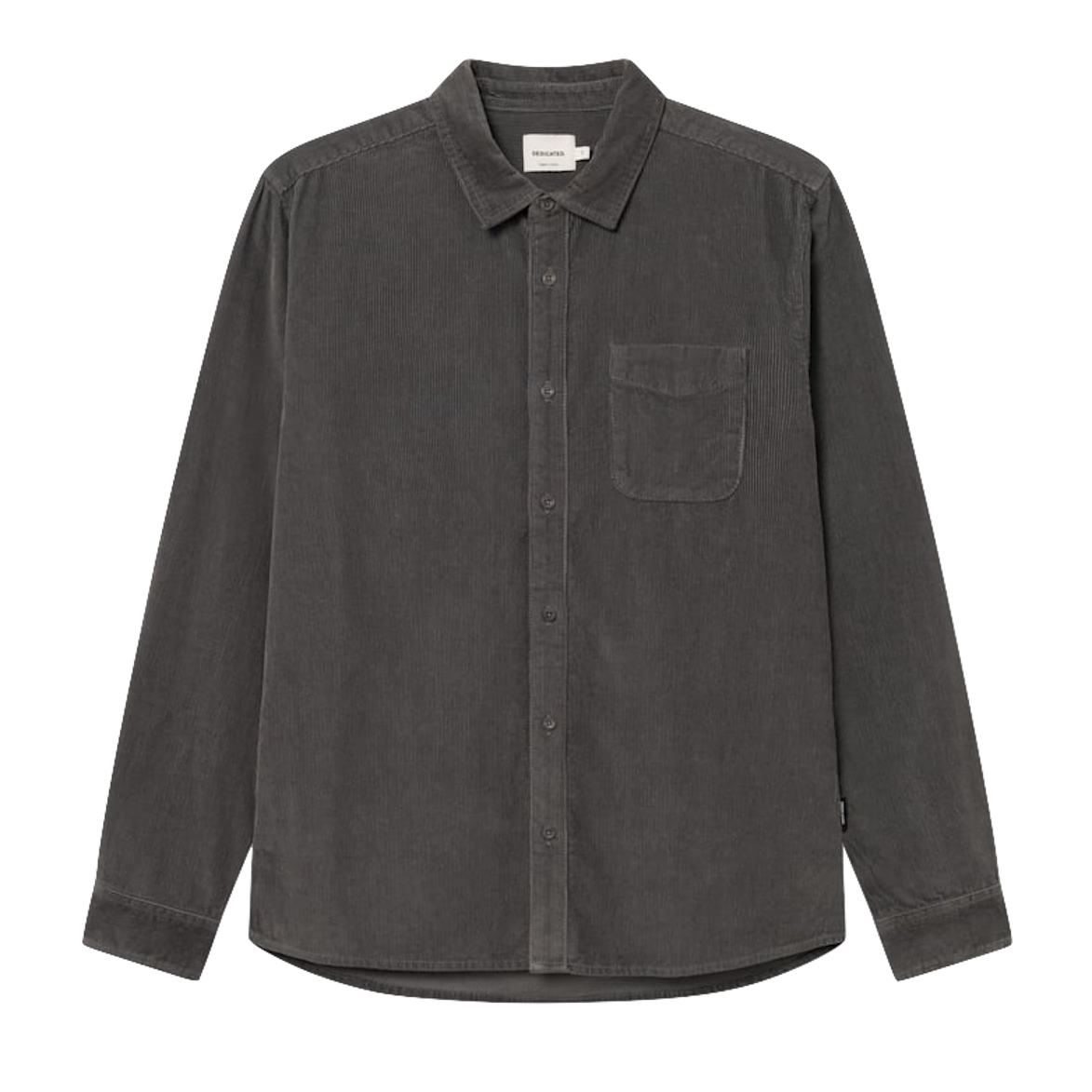 Dedicated Dedicated, Varberg Corduroy Shirt, rock grey, S
