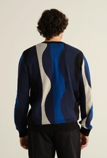 Dedicated Dedicated, Mora Wavy Stripe, blue, XL