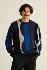 Dedicated Dedicated, Mora Wavy Stripe, blue, L
