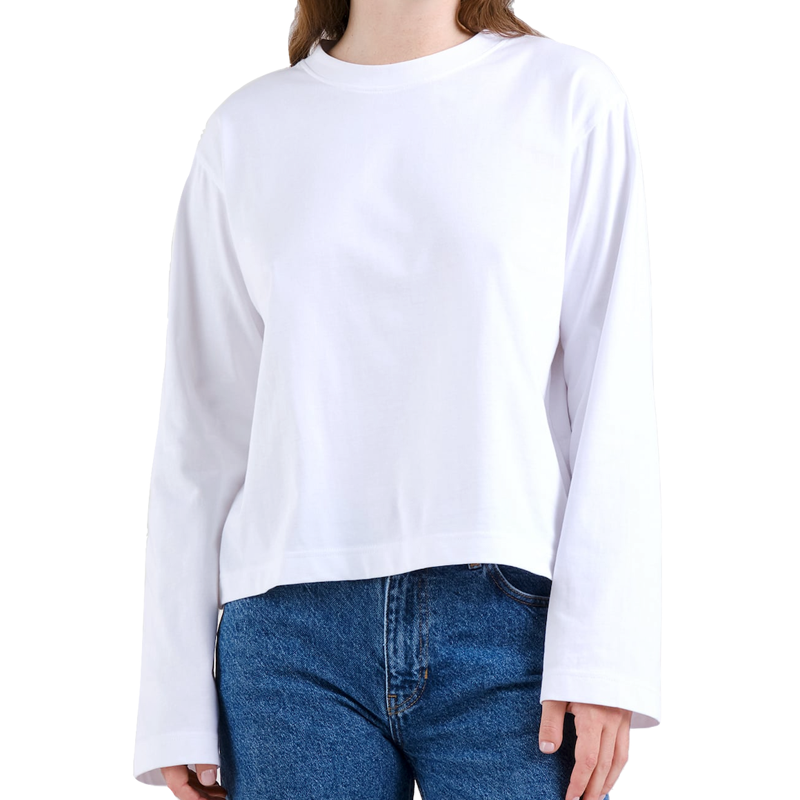 Dedicated Dedicated, Vreta LS T-Shirt, white, M