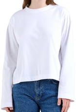 Dedicated Dedicated, Vreta LS T-Shirt, white, S