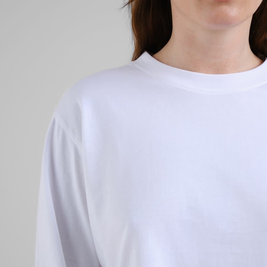 Dedicated Dedicated, Vreta LS T-Shirt, white, XS