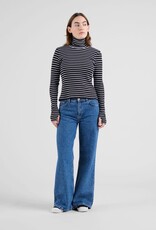 Dedicated Dedicated, Malma Stripe LS, black/white, L