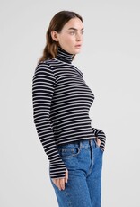 Dedicated Dedicated, Malma Stripe LS, black/white, M