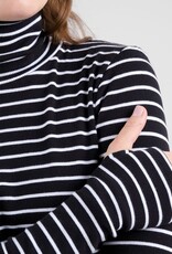 Dedicated Dedicated, Malma Stripe LS, black/white, S