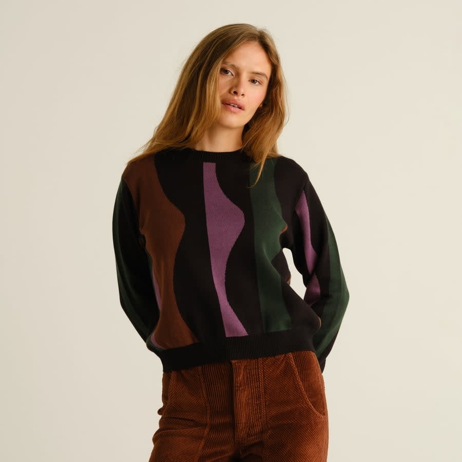 Dedicated Dedicated, Arendal Wavy Stripe, multi color, M