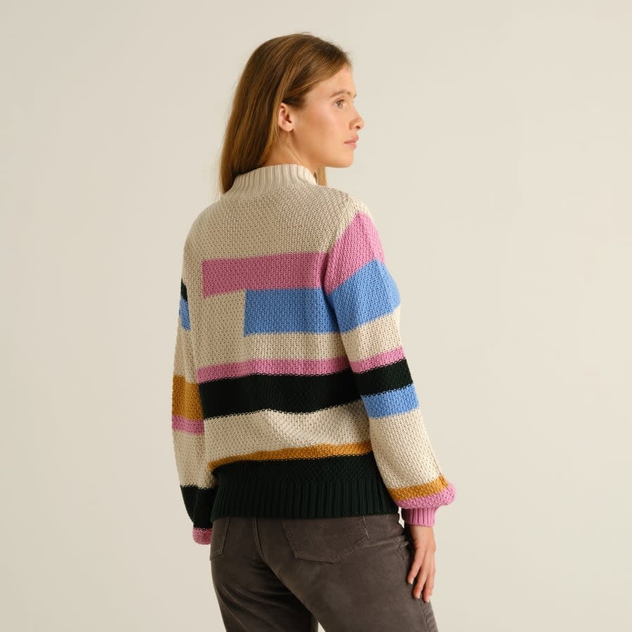Dedicated Dedicated, Gotland Offset Stripe, multi color, M