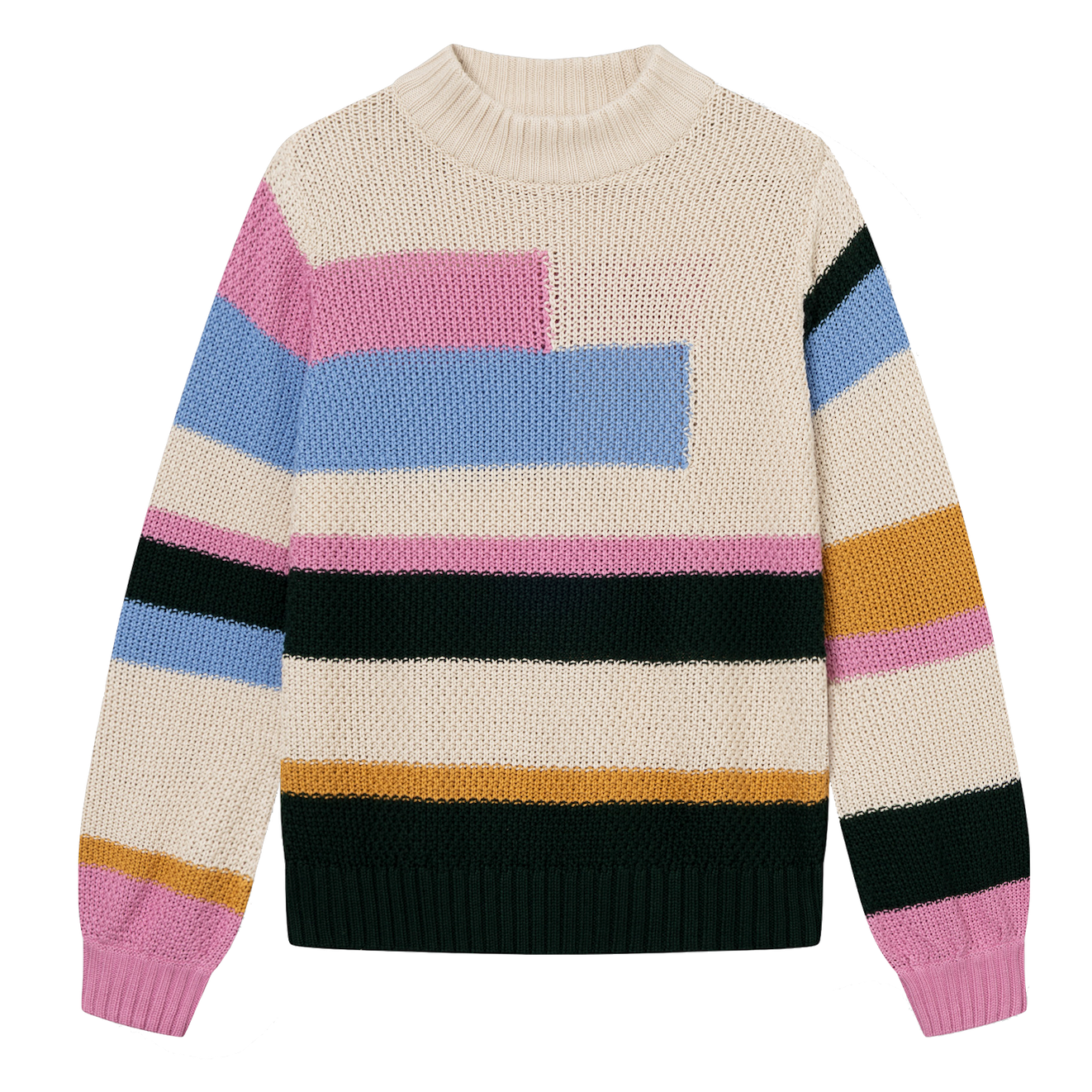 Dedicated Dedicated, Gotland Offset Stripe, multi color, XS