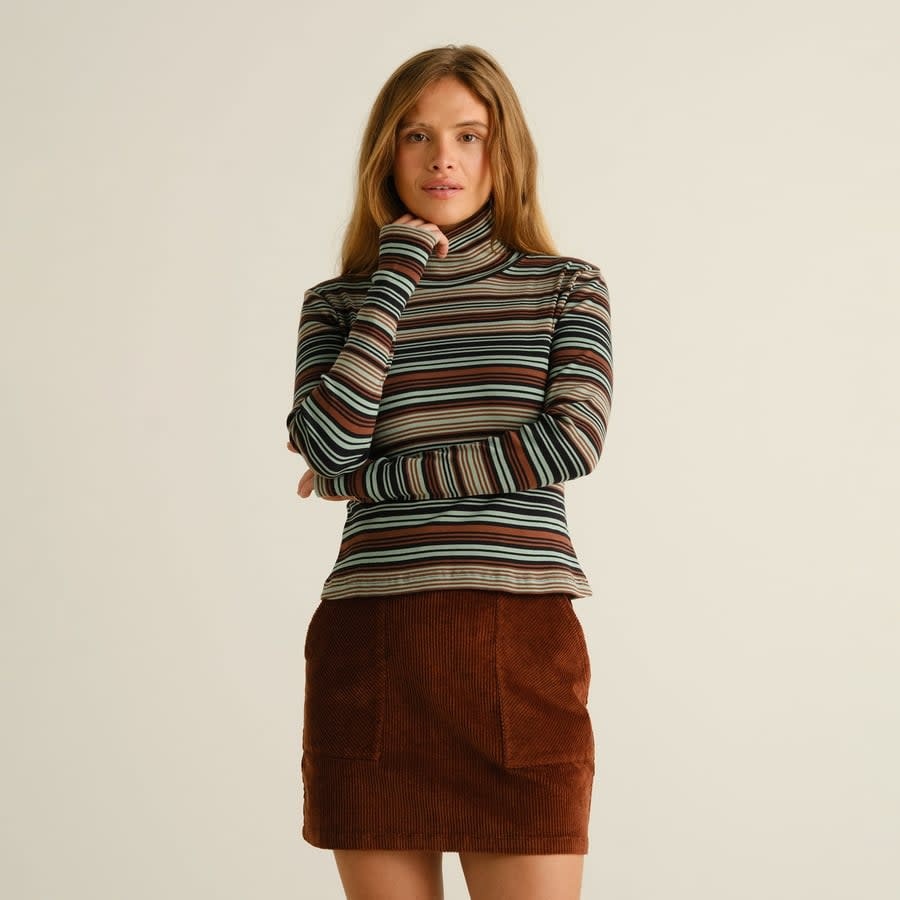 Dedicated Dedicated, Malma Irregular Stripe LS, green, L