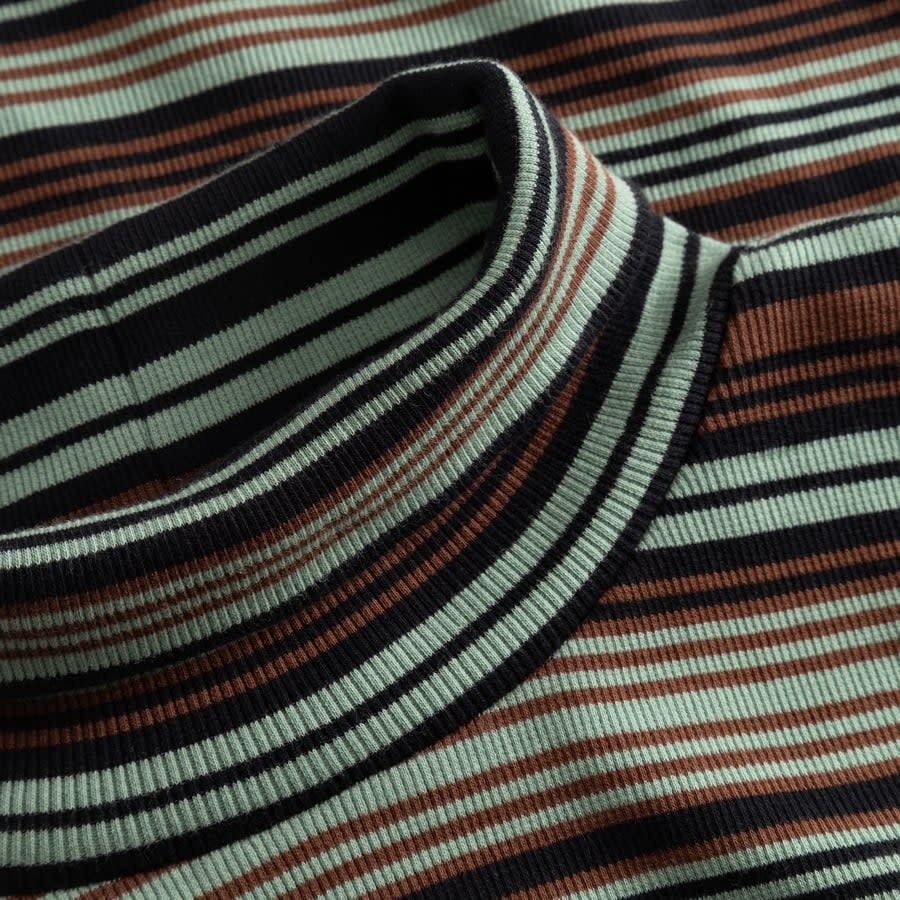 Dedicated Dedicated, Malma Irregular Stripe LS, green, M