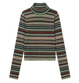 Dedicated Dedicated, Malma Irregular Stripe LS, green, XS