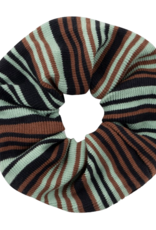 Dedicated Dedicated, Scrunchie Irregular Stripe, green, one size