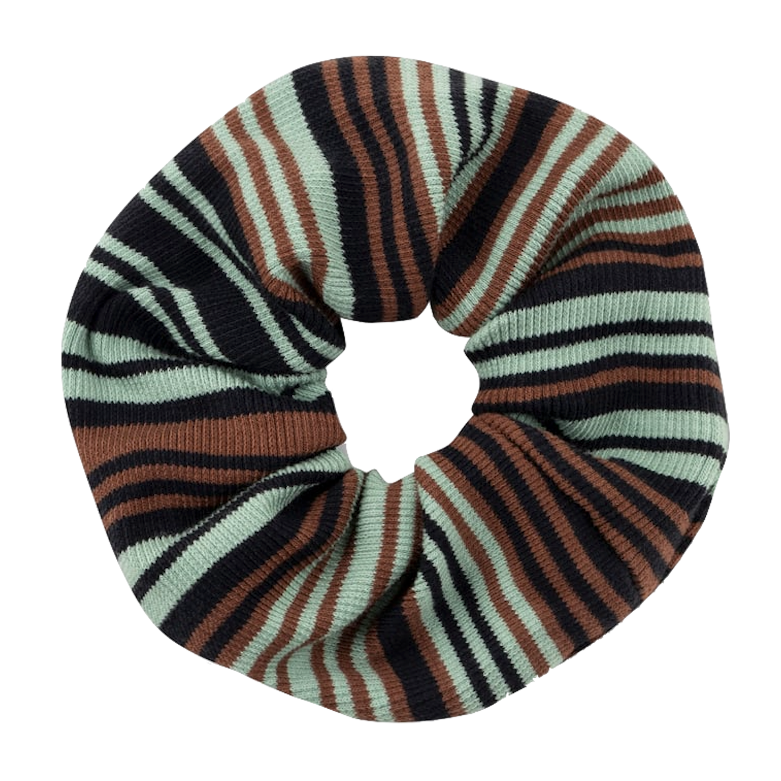 Dedicated Dedicated, Scrunchie Irregular Stripe, green, one size