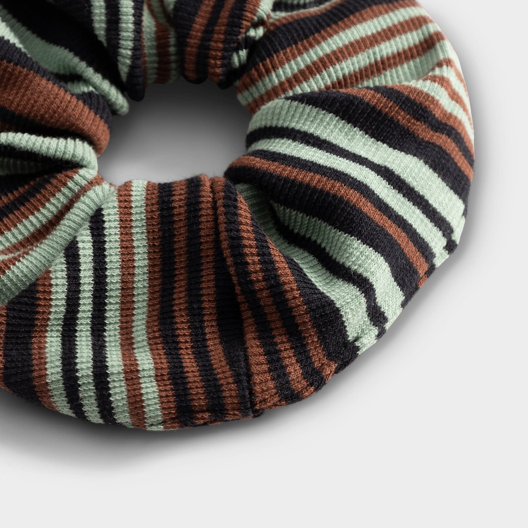 Dedicated Dedicated, Scrunchie Irregular Stripe, green, one size