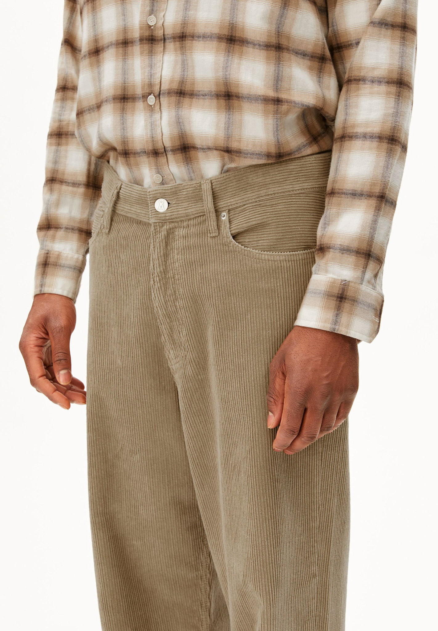 Armedangels Armedangels, Jaameo Baggy Corduroy Pant, light sage, 31/32