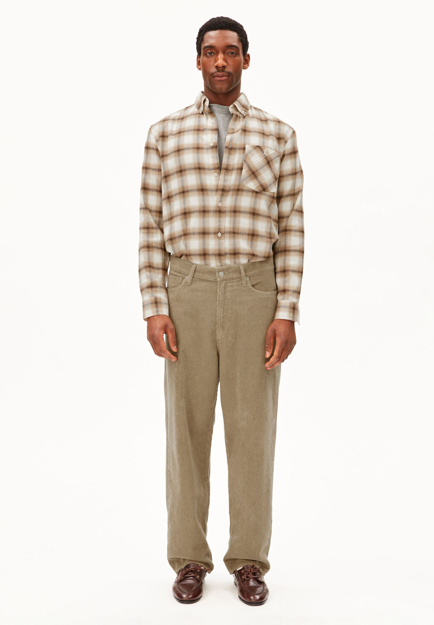 Armedangels Armedangels, Jaameo Baggy Corduroy Pant, light sage, 30/32