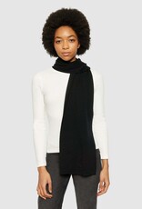 KnowledgeCotton Apparel KnowledgeCotton, Merino Badge Scarf, black jet