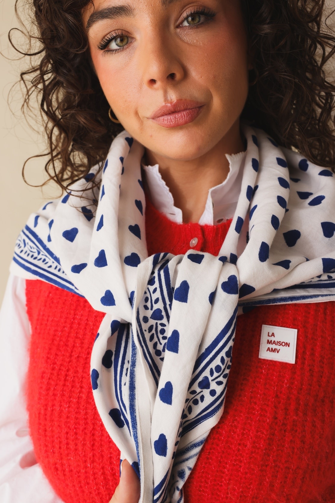 Maison Augustin Maison Augustin, Adult Love Scarf, lapis