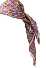 Maison Augustin Maison Augustin, Adult Floral Scarf, lilac