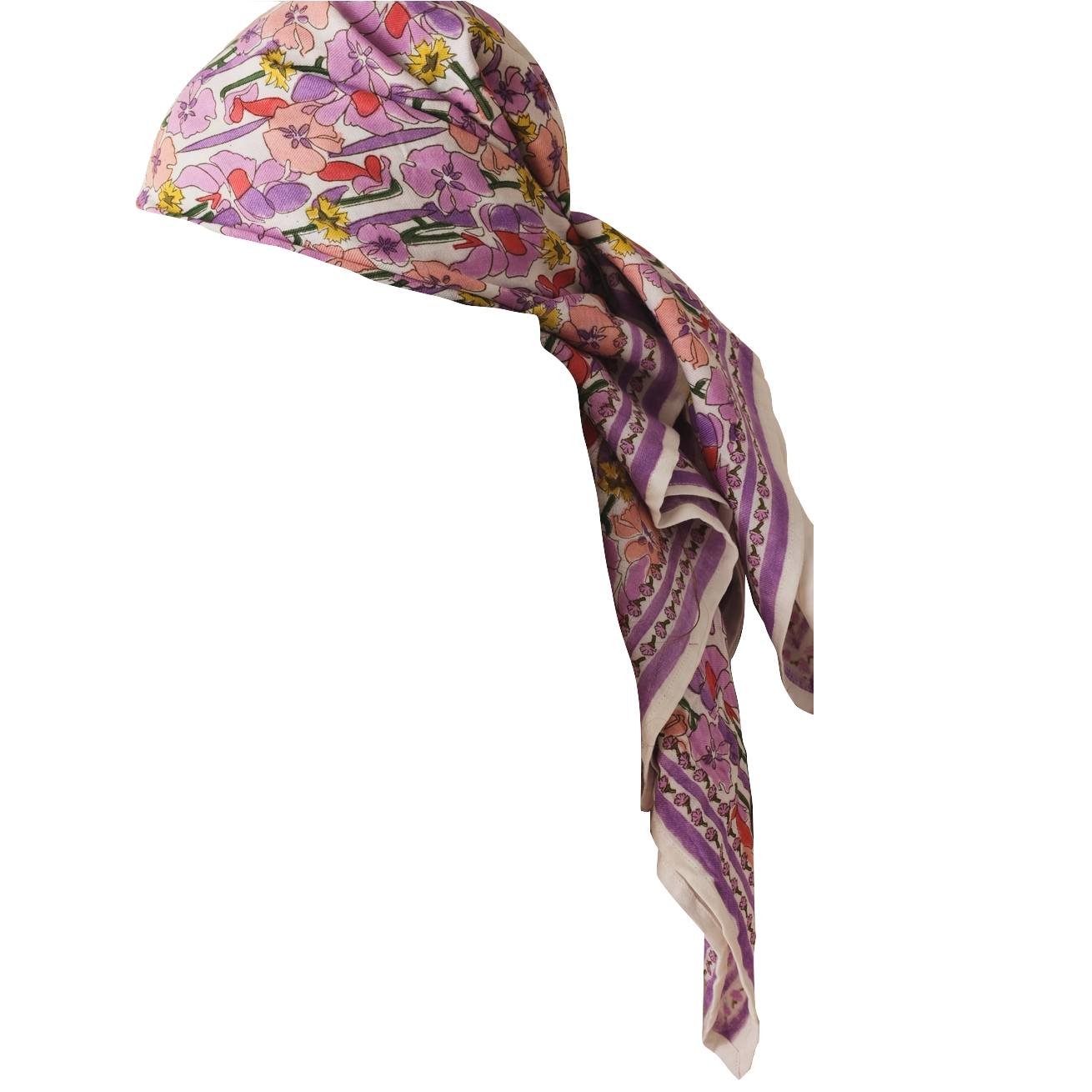 Maison Augustin Maison Augustin, Adult Floral Scarf, lilac
