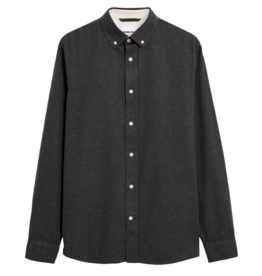 Armedangels Armedangels, Araamo Flannel Shirt, anthrazit mel., XL