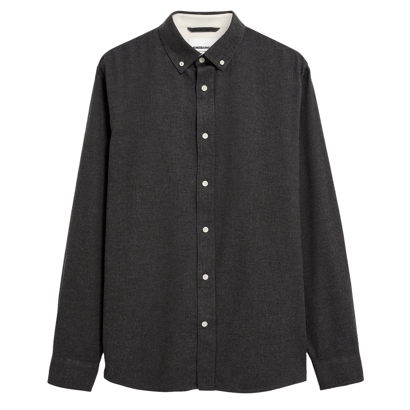 Armedangels Armedangels, Araamo Flannel Shirt, anthrazit mel., XL