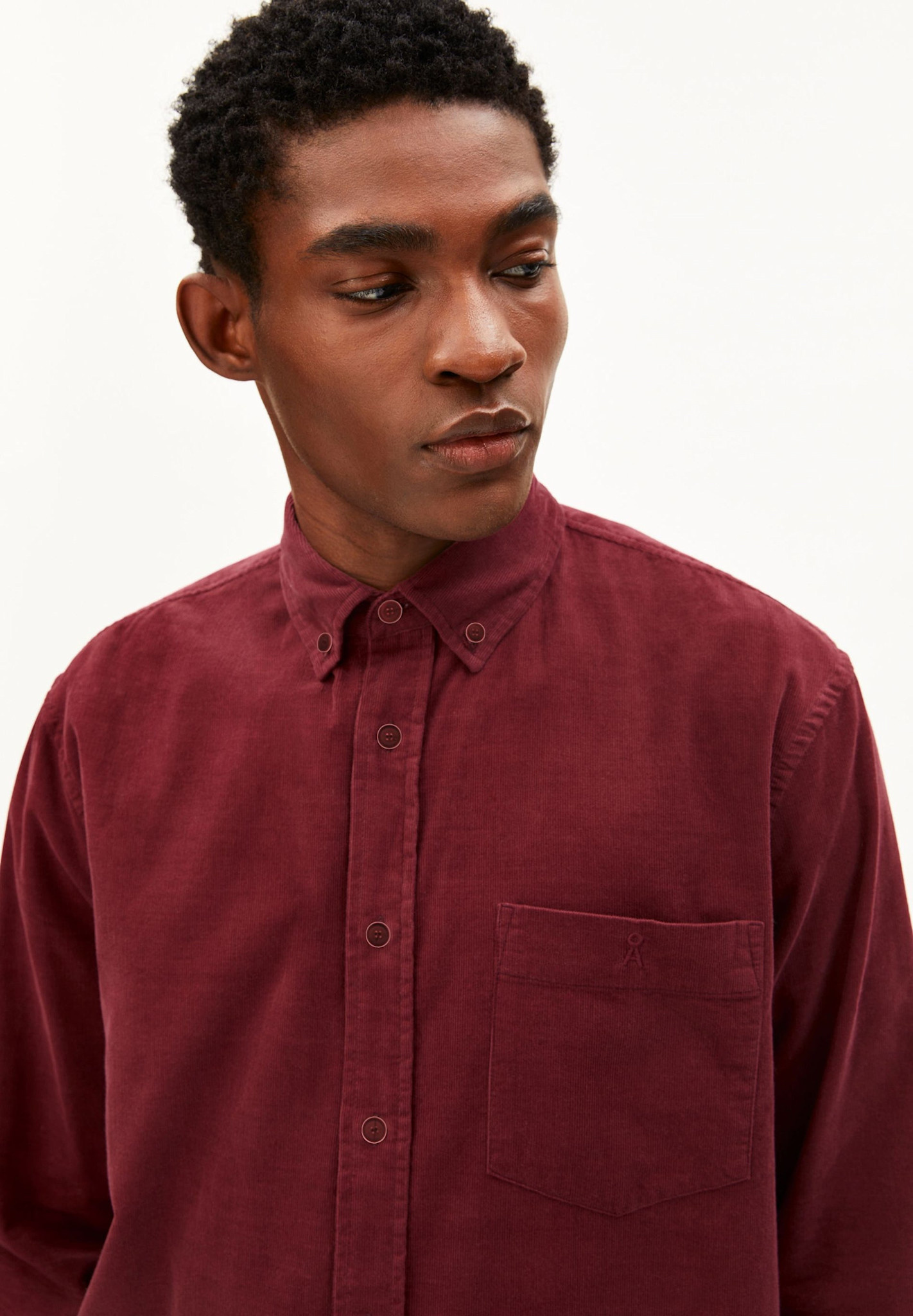 Armedangels Armedangels, Corduroy LS Shirt, velvet red, M
