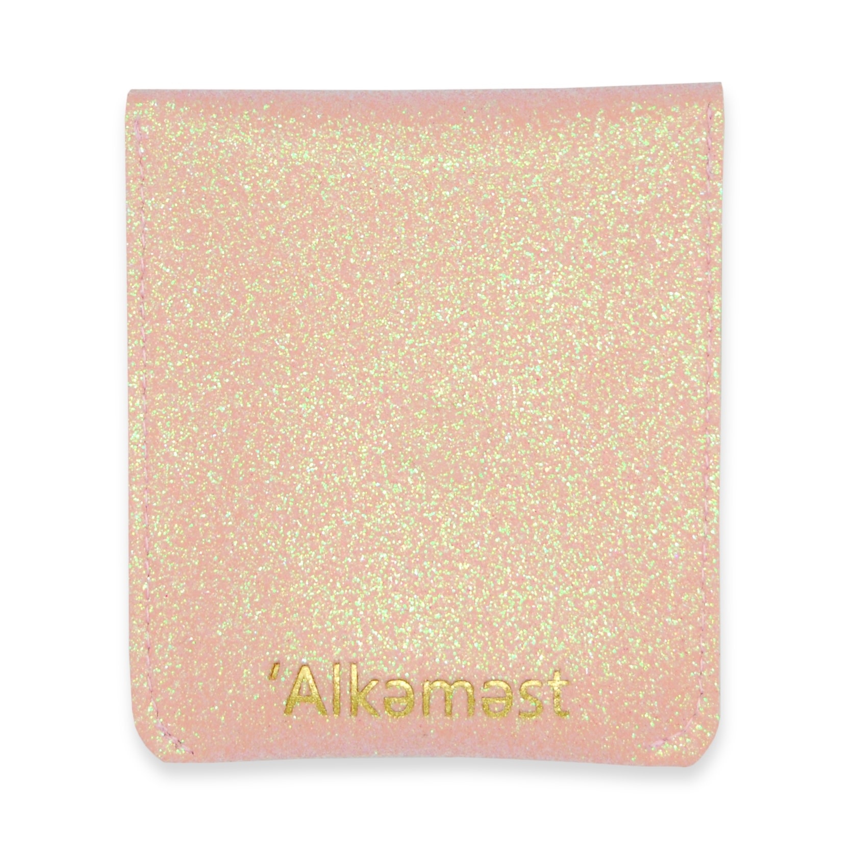 Alkemest Alkemest, Vegan Boob Pouch Pompom, pink glitter