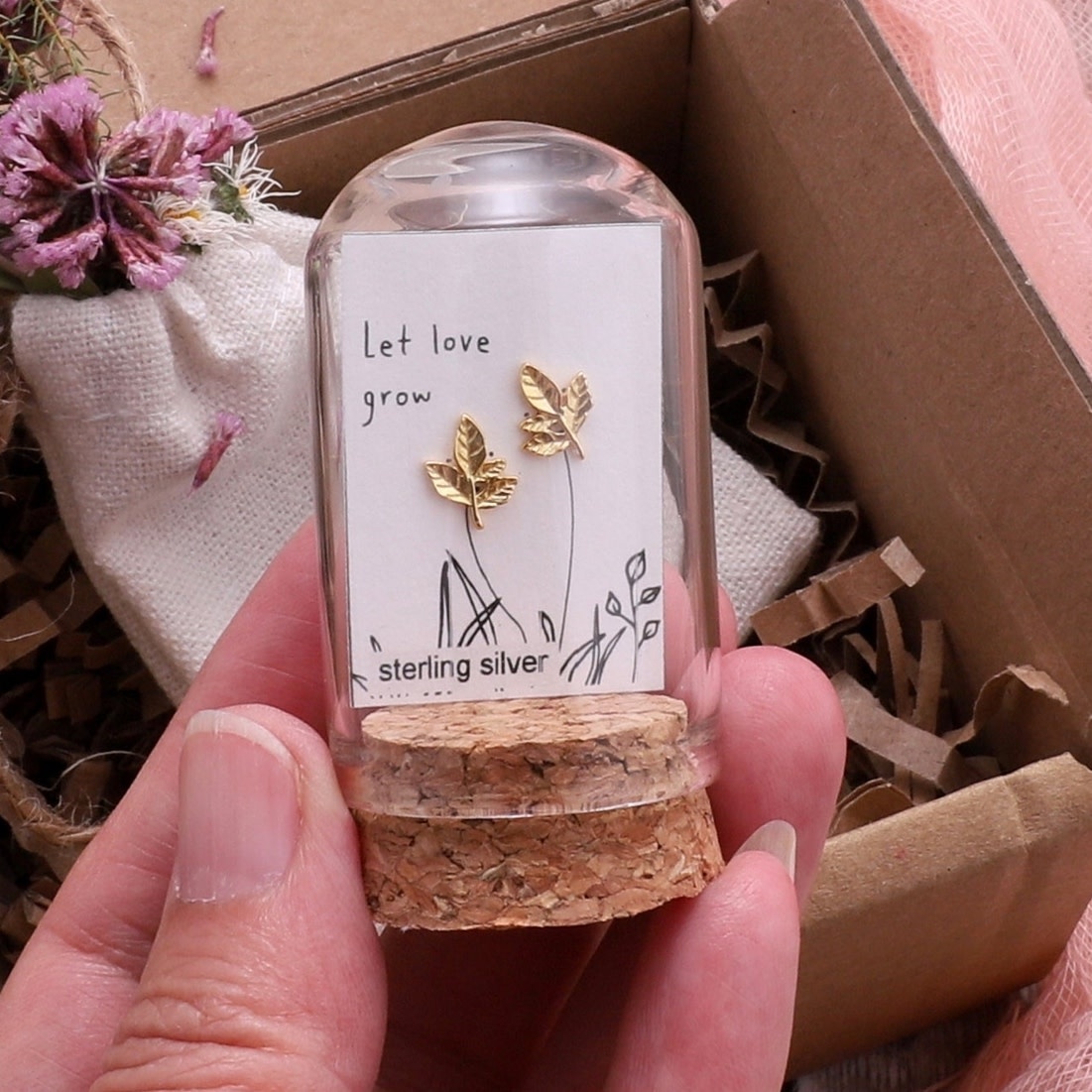 Attic Creations Attic Creations, Let Love Grow, leaf gold