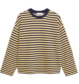 Armedangels Armedangels, Frankaa Maarlen Stripe, golden hay-tinted navy, L
