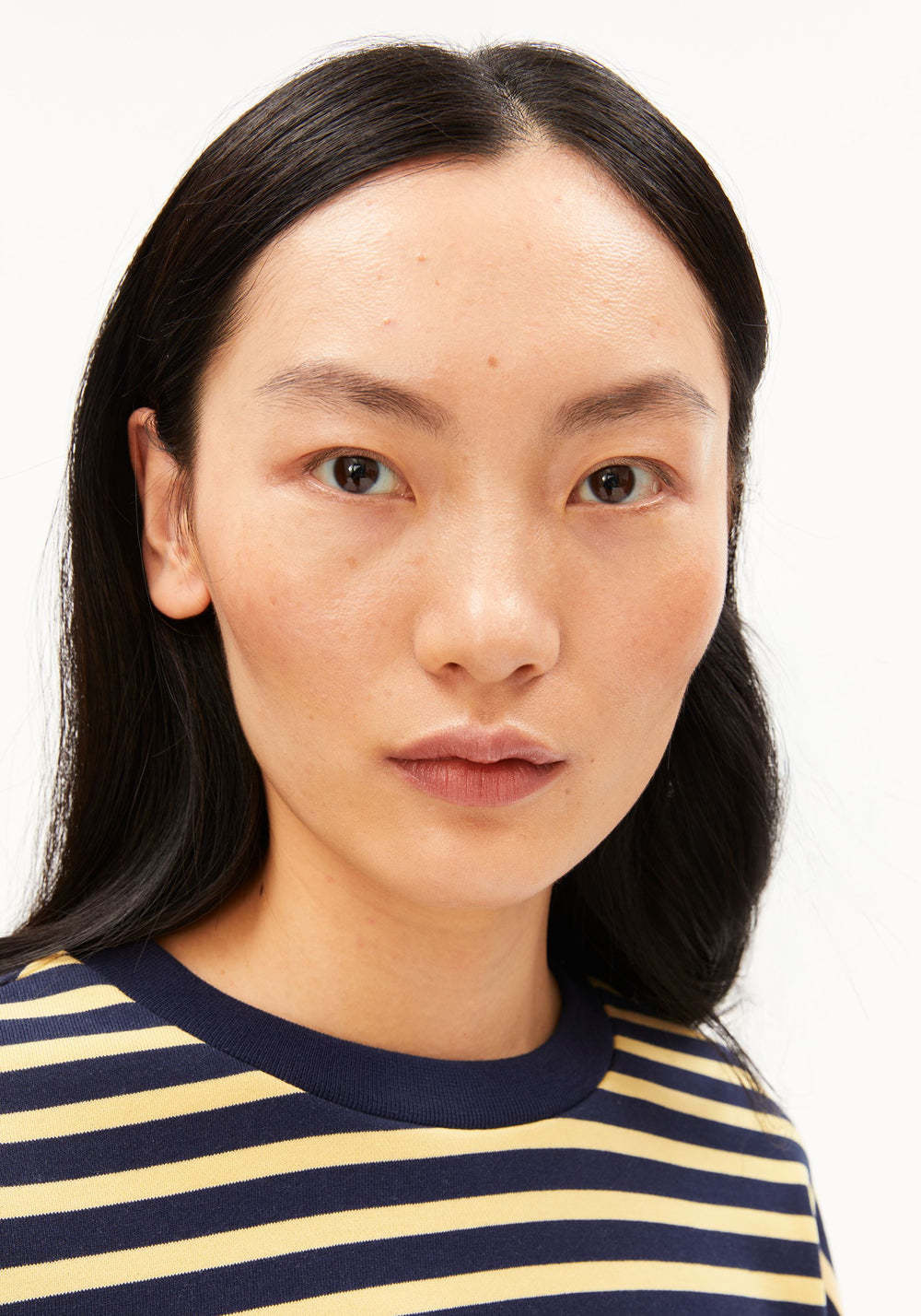 Armedangels Armedangels, Frankaa Maarlen Stripe, golden hay-tinted navy, S