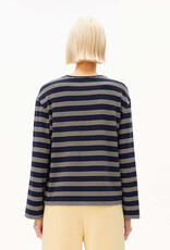 Armedangels Armedangels, Marynaa Stripe, tinted navy-golden hay, S