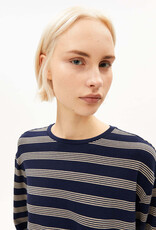 Armedangels Armedangels, Marynaa Stripe, tinted navy-golden hay, S