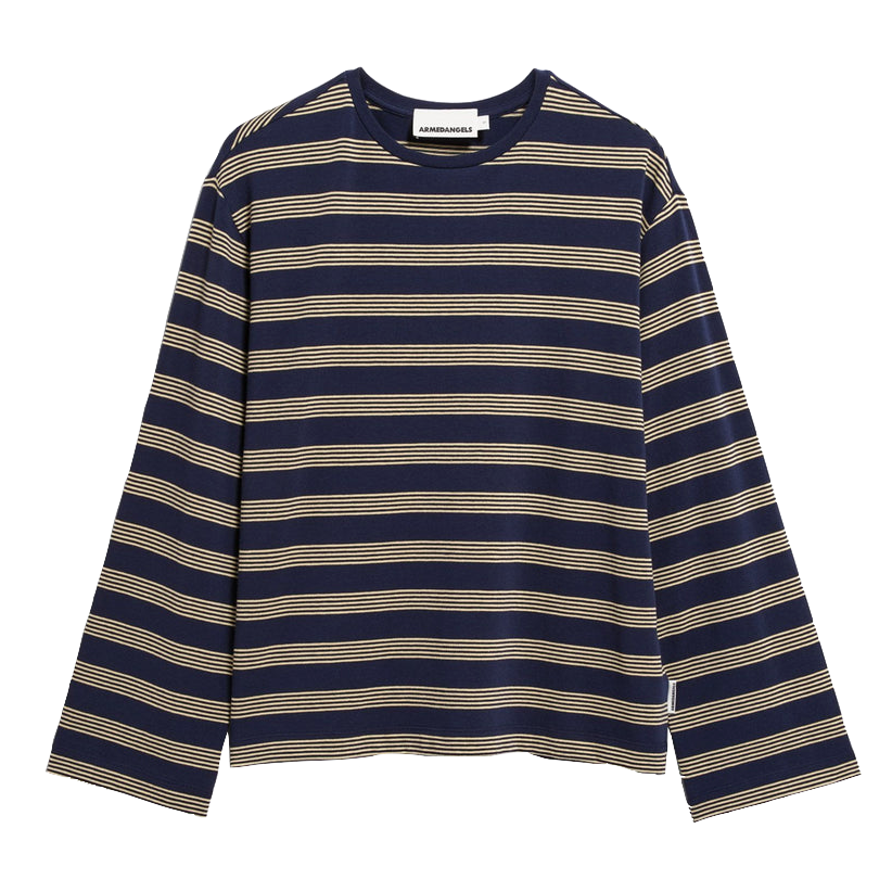 Armedangels Armedangels, Marynaa Stripe, tinted navy-golden hay, XS