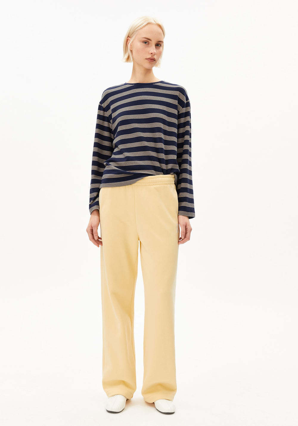 Armedangels Armedangels, Marynaa Stripe, tinted navy-golden hay, XS