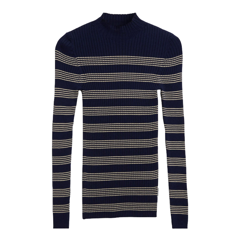Armedangels Armedangels, Alaania Stripe, tinted navy-golden hay, M