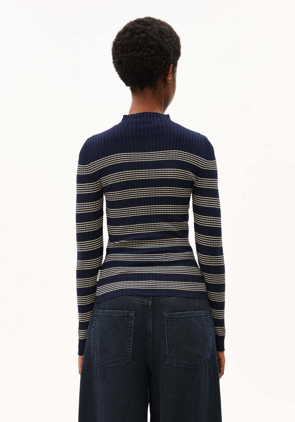 Armedangels Armedangels, Alaania Stripe, tinted navy-golden hay, M