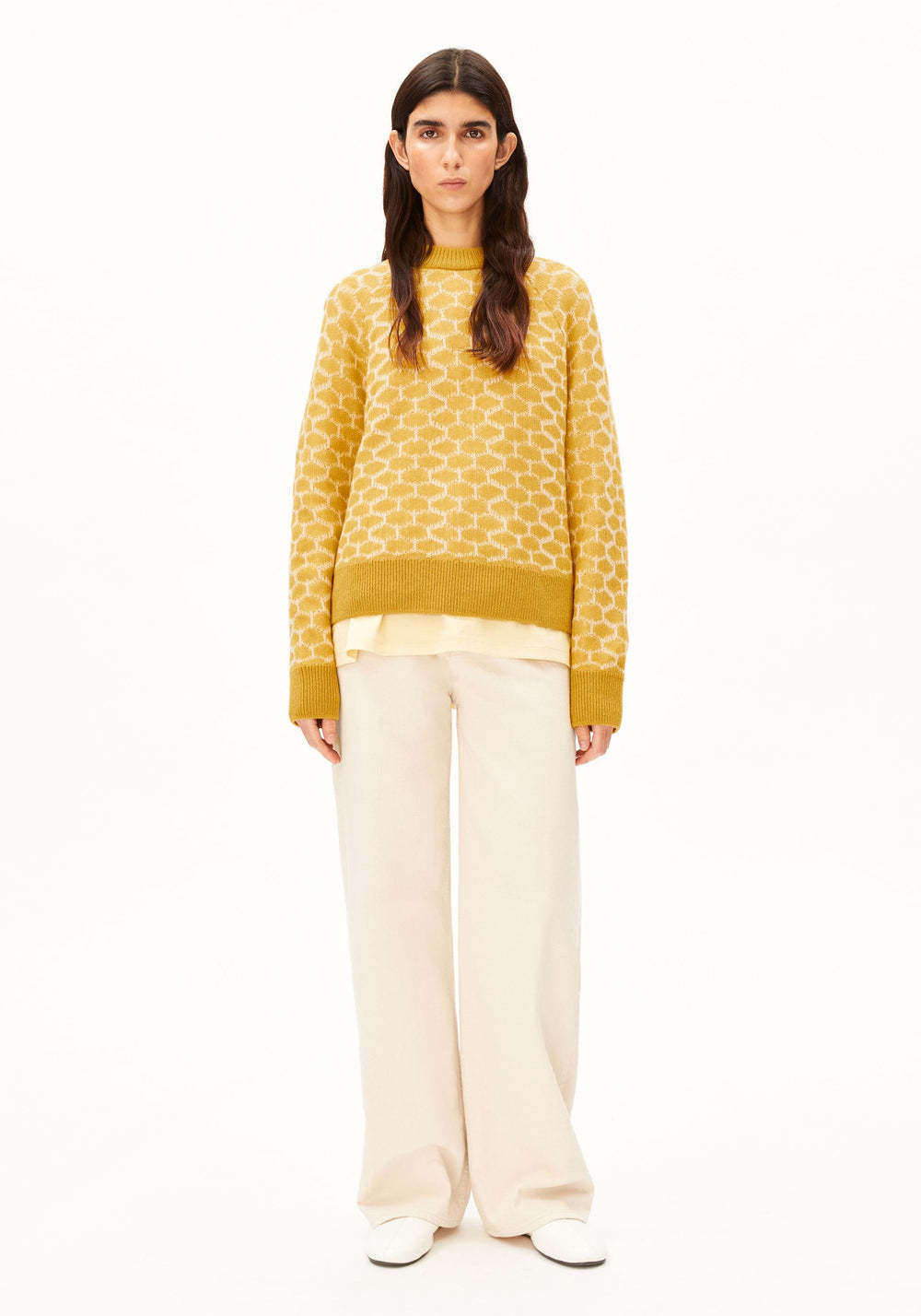 Armedangels Armedangels, Wool Multi Dots, mosslace-oatmilk, L