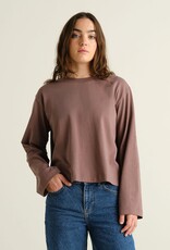 Dedicated Dedicated, Vreta LS T-Shirt, sparrow brown, L