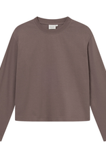 Dedicated Dedicated, Vreta LS T-Shirt, sparrow brown, S