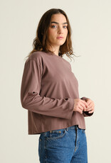Dedicated Dedicated, Vreta LS T-Shirt, sparrow brown, S
