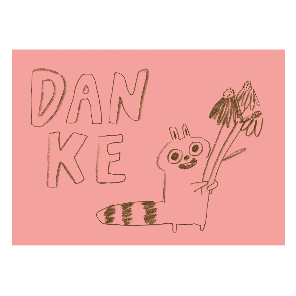 Slinga Slinga, Postkarte, danke