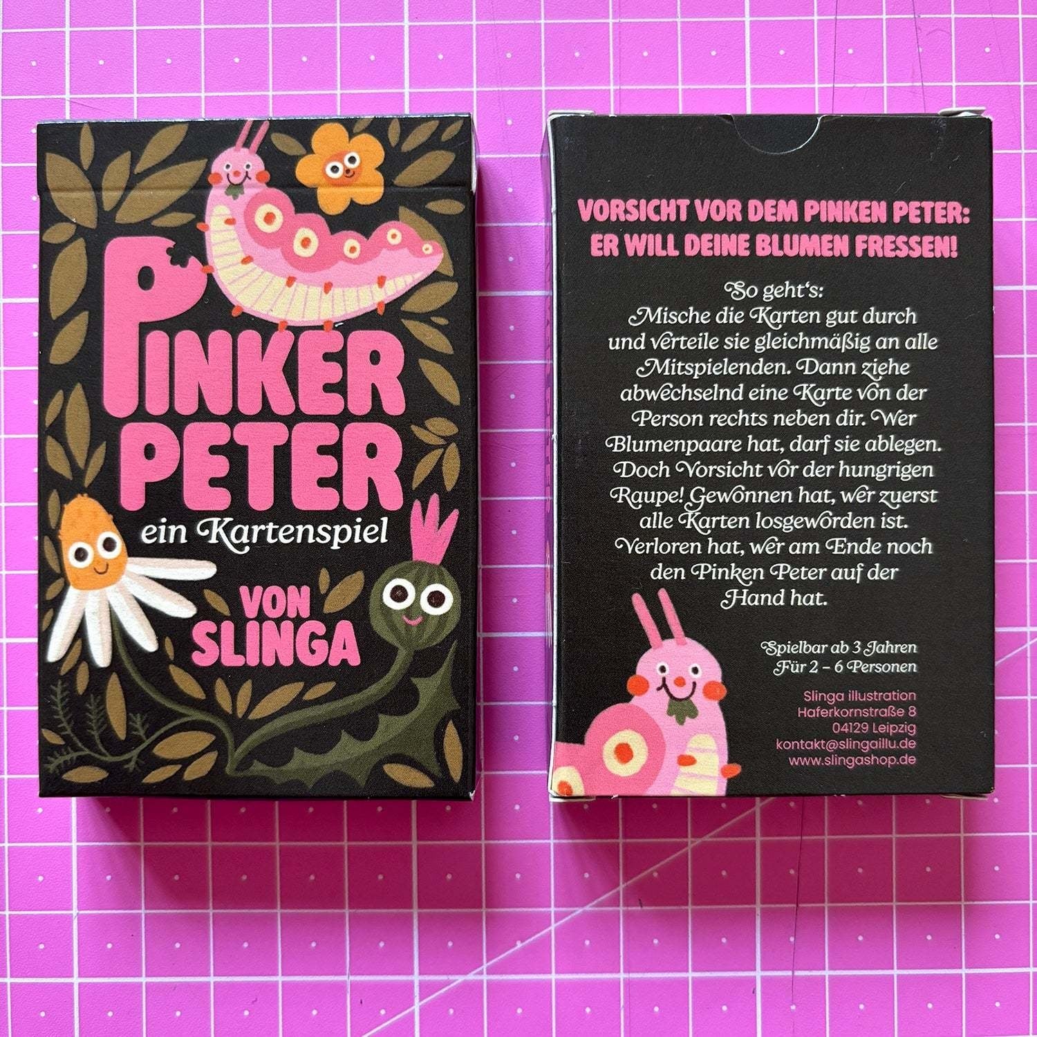Slinga Slinga, Kartenspiel, pinker peter