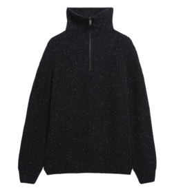 Armedangels Armedangels, Troyer Tweed Knit, black, L