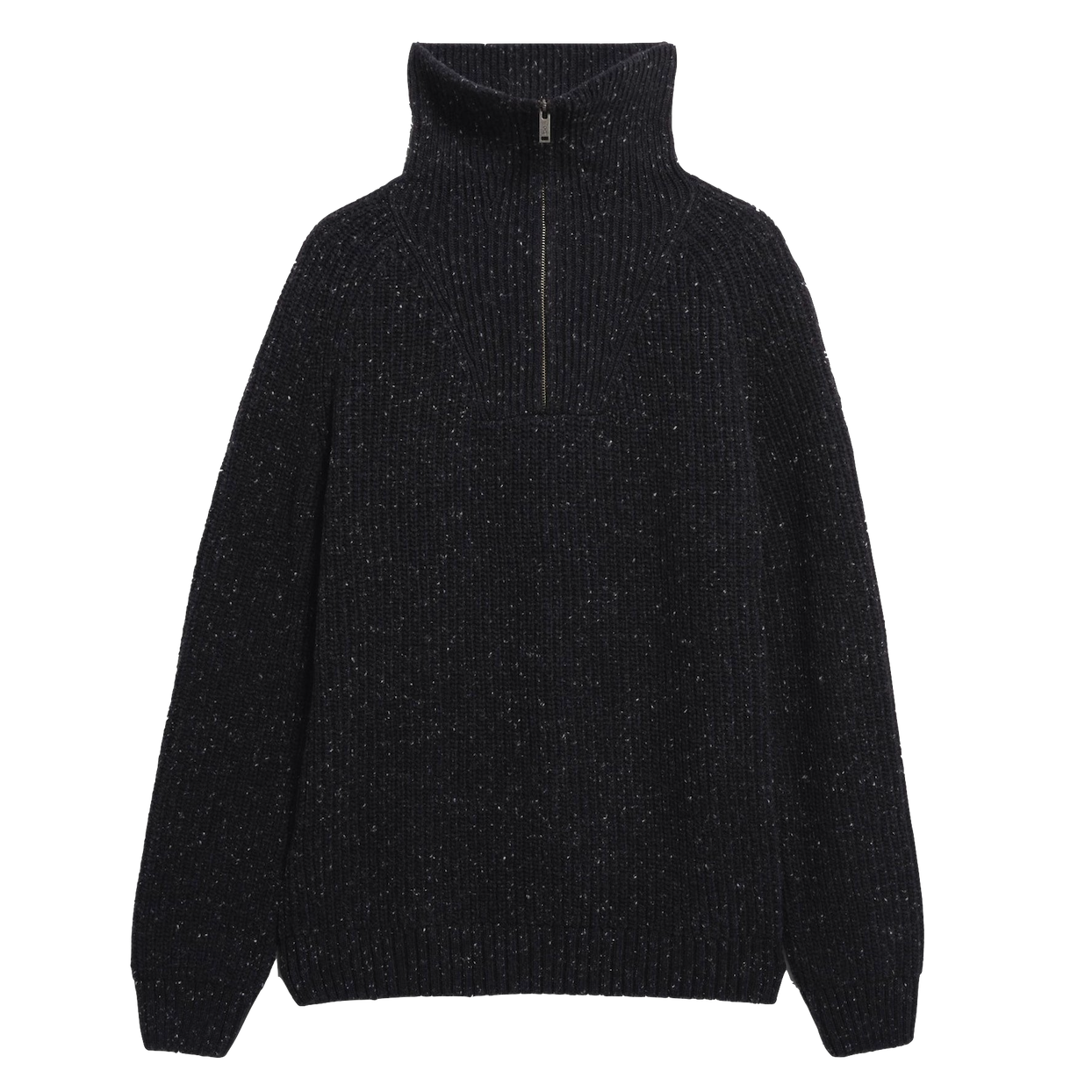 Armedangels Armedangels, Troyer Tweed Knit, black, L