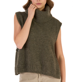 Les Racines du Ciel Les Racines du Ciel, Jenny Collar Tank Top, kaki chine, S
