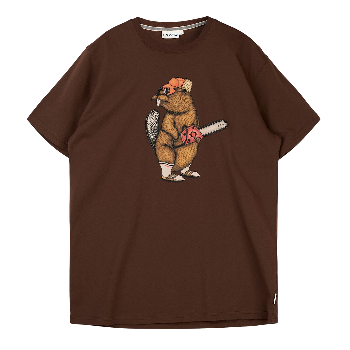 Lakor Lakor, Lazy Lumber T-Shirt, chicory coffee, L