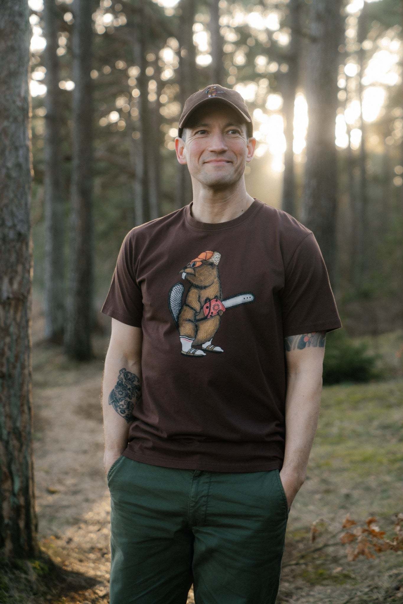 Lakor Lakor, Lazy Lumber T-Shirt, chicory coffee, L